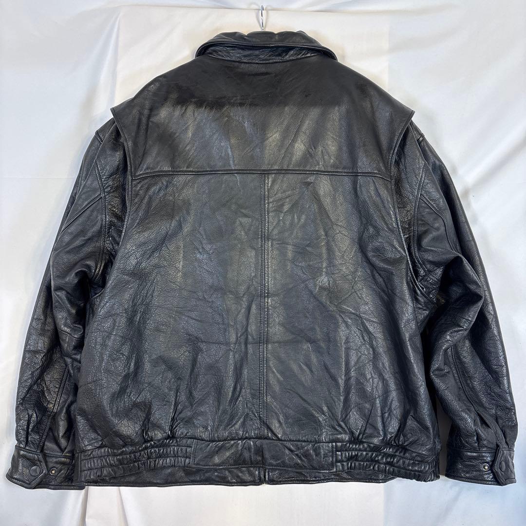 ST. JOHN'S BAYセントジョーンズベイビンテージレザージャケットXXL