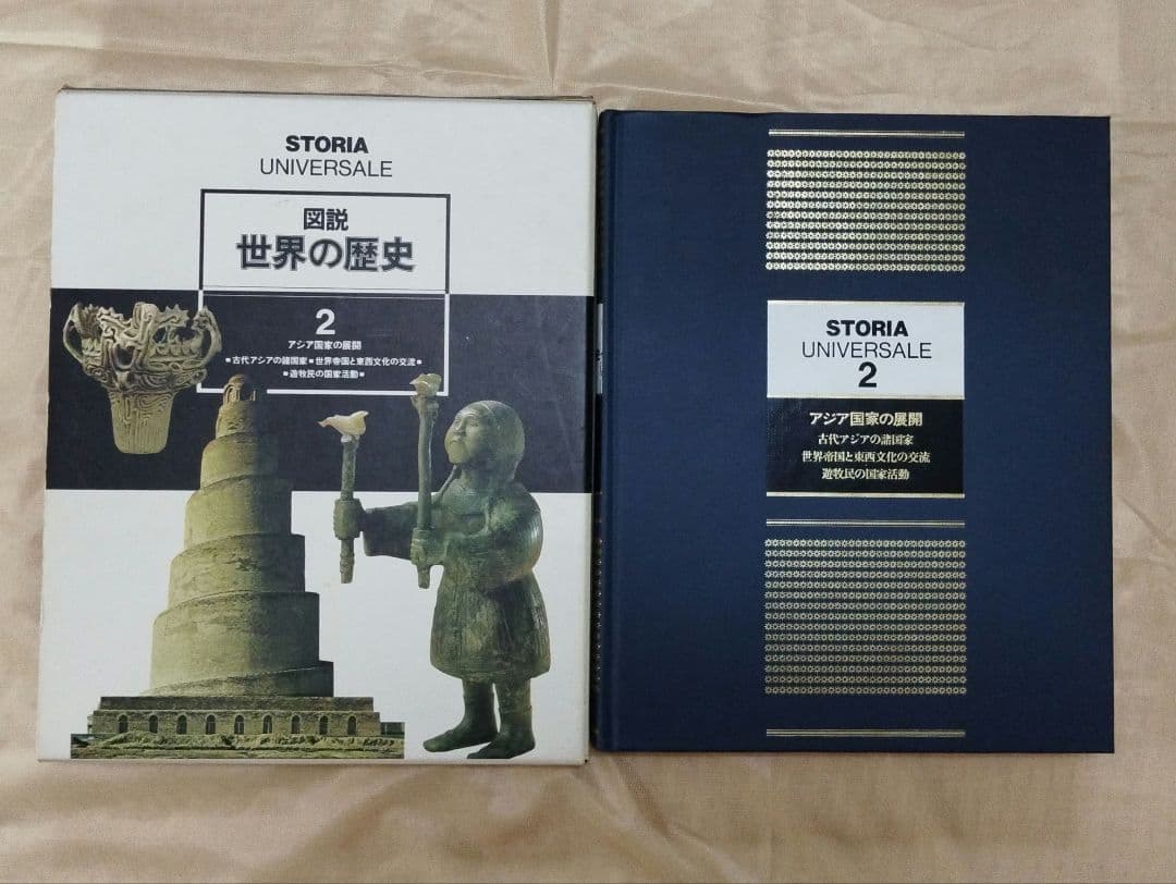 STORIA UNIVERSALE図解世界の歴史 1, 2, 4巻、世界歴史地図