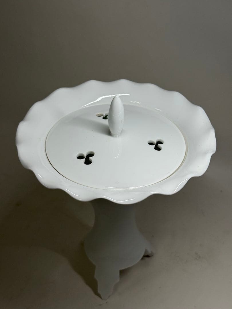 S14 有田焼 白磁香炉 中仙窯 中尾恭純 香道具 美品