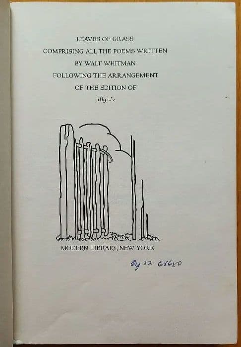 洋書 草の葉 原著 Leaves of Grass
